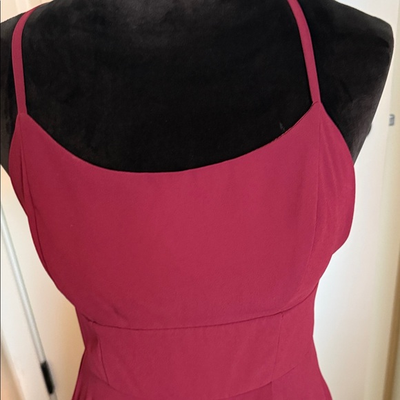 Lulus Burgundy Evening Gown - small - Picture 2 of 4